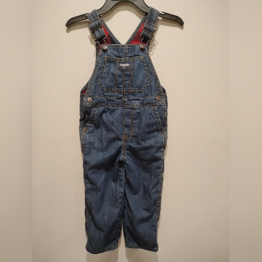OshKosh B'gosh Classic Blue Toddlers Overalls Unisex Size 4T